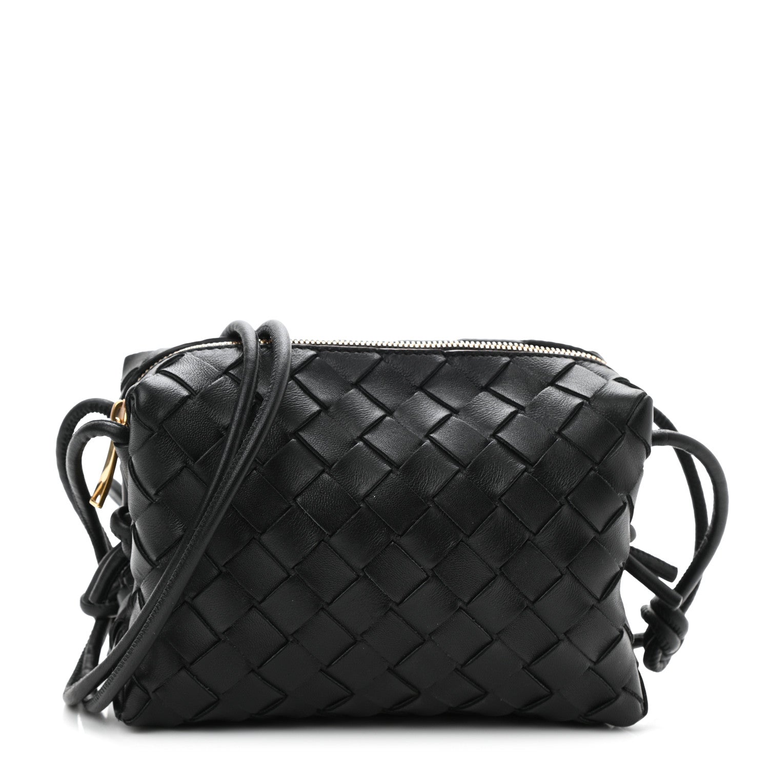 Bottega Veneta Nappa Intrecciato Mini Loop Camera Bag Black 1 of 9