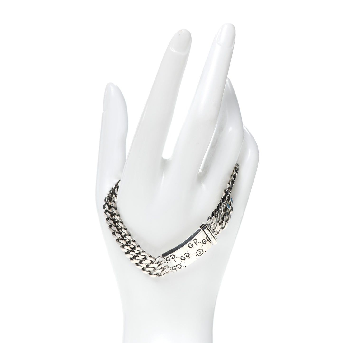 Sterling Silver GucciGhost Multi Chain Bracelet