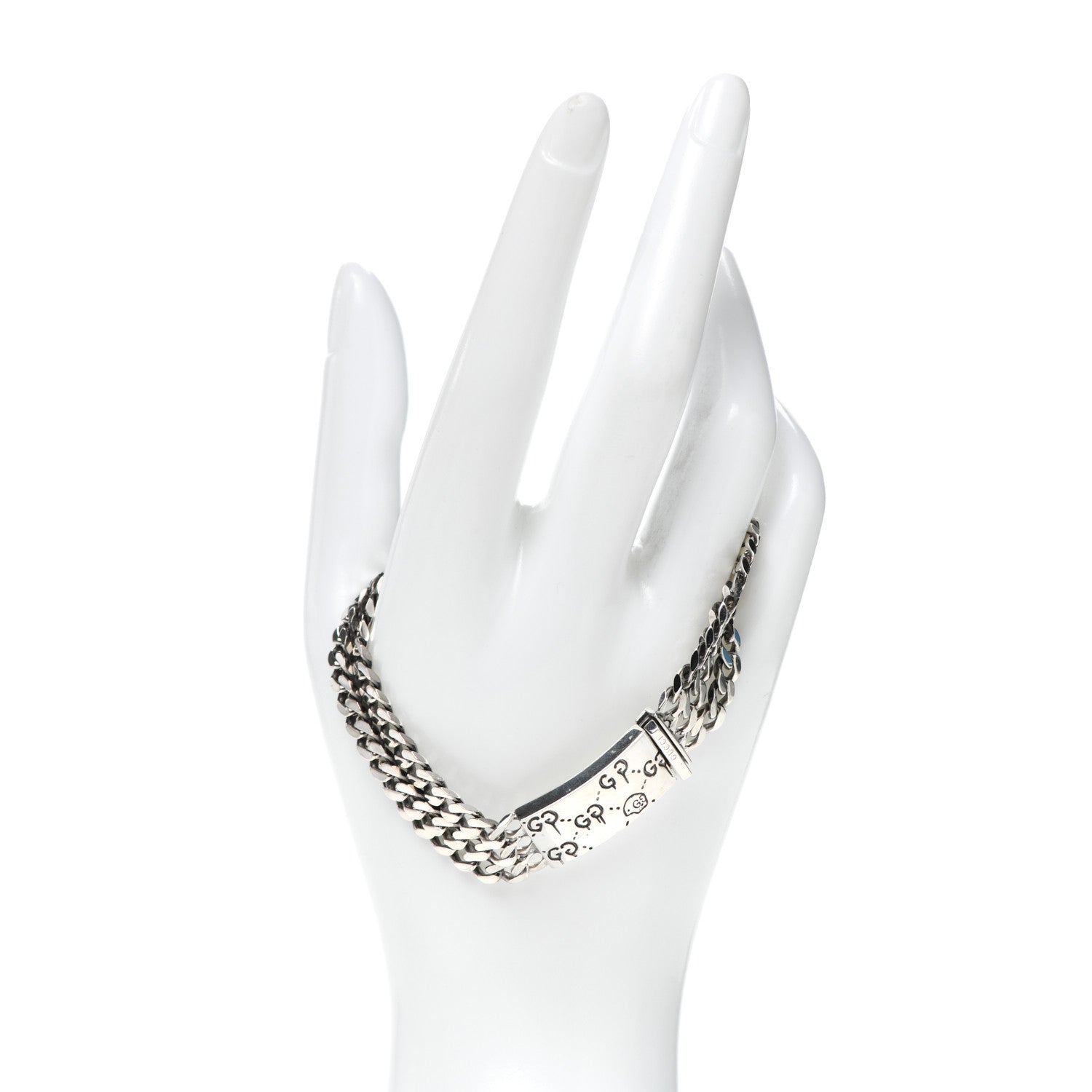 Gucci Sterling Silver GucciGhost Multi Chain Bracelet 2 of 4