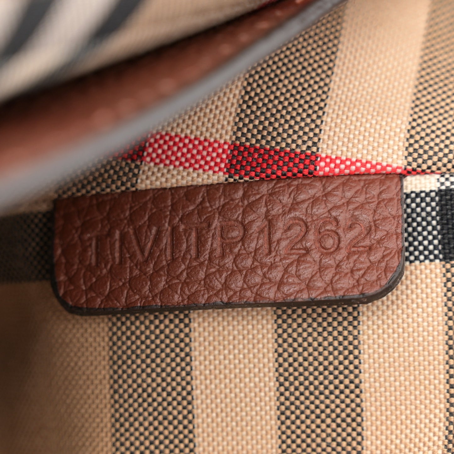 Calfskin Vintage Check Note Crossbody Bag Tan
