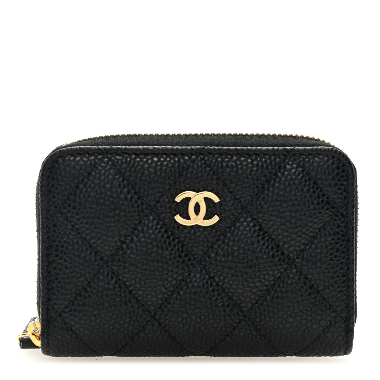 Chanel Caviar Quilted Classic Zipped Coin Purse Black 1 of 7