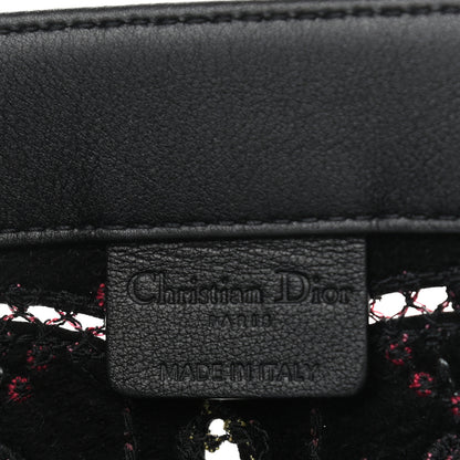 Christian Dior Calfskin Perforated Embroidered Dior In Lights Book Tote Black Multicolor 6 of 9