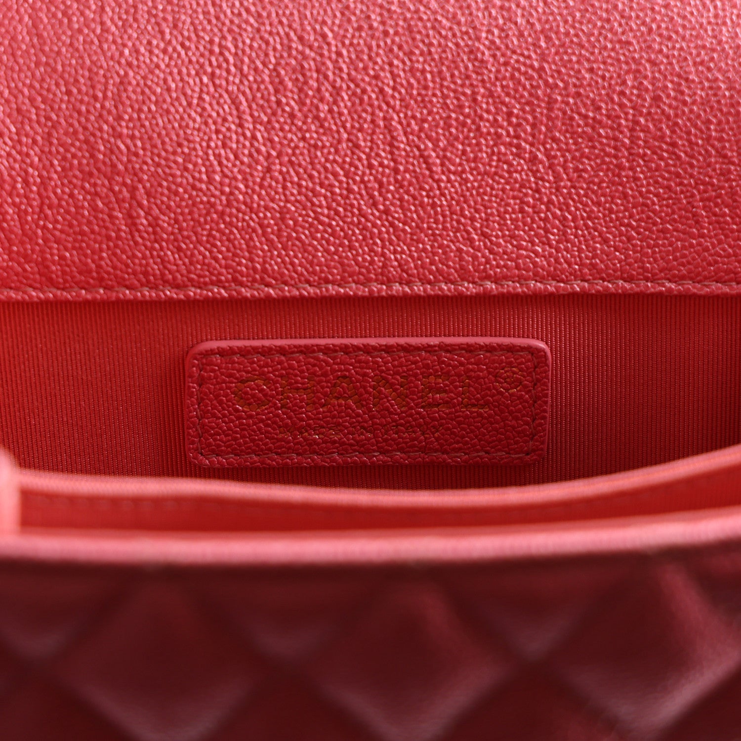 Chanel Iridescent Caviar Quilted North South Boy Flap Pink 6 of 10