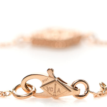 Van Cleef & Arpels 18K Rose Gold Sweet Alhambra Bracelet 4 of 6