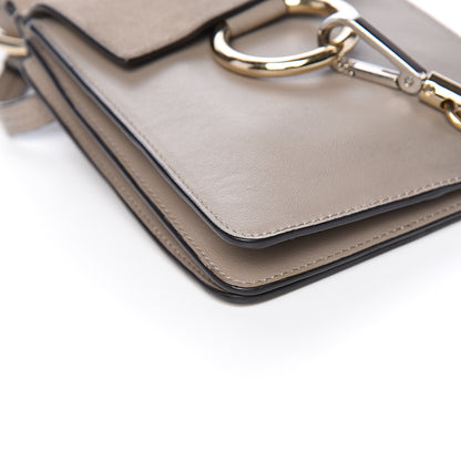 Chloe Suede Calfskin Mini Faye Bracelet Bag Motty Grey 7 of 9