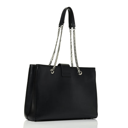 Saint Laurent Calfskin Classic Monogram Shopping Bag Black 2 of 8