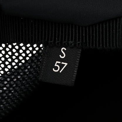 Gucci Grained Calfskin Logo Baseball Hat S 57 Black 8 of 9