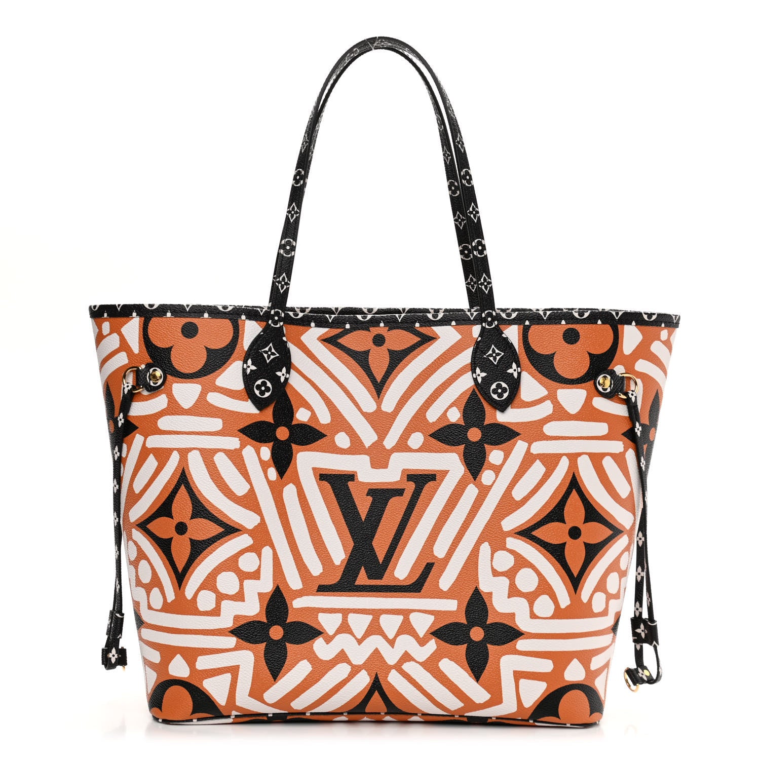 Louis Vuitton Monogram Giant Crafty Neverfull MM Creme Caramel 3 of 11