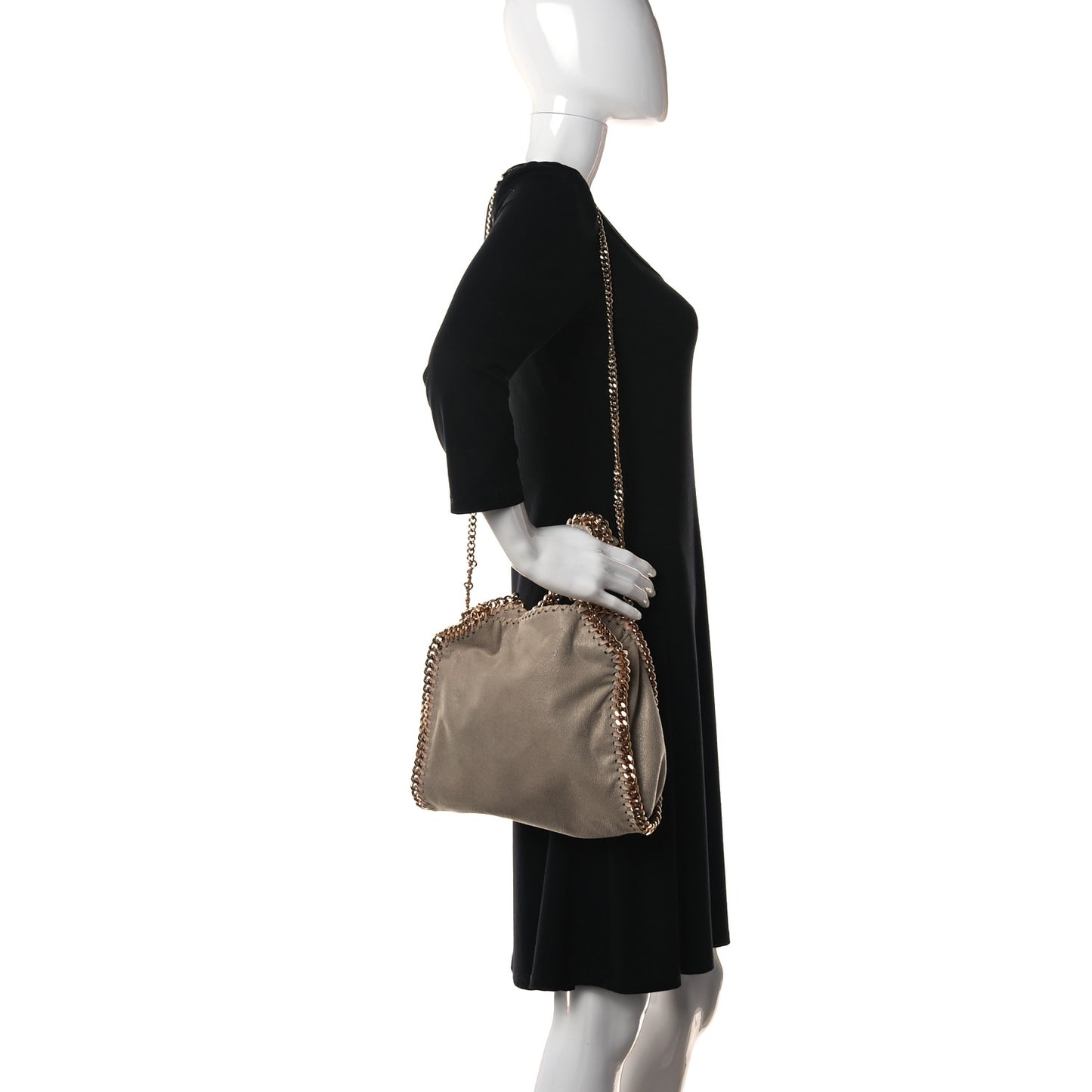 Mini Falabella Fold Over Tote Clotted Cream