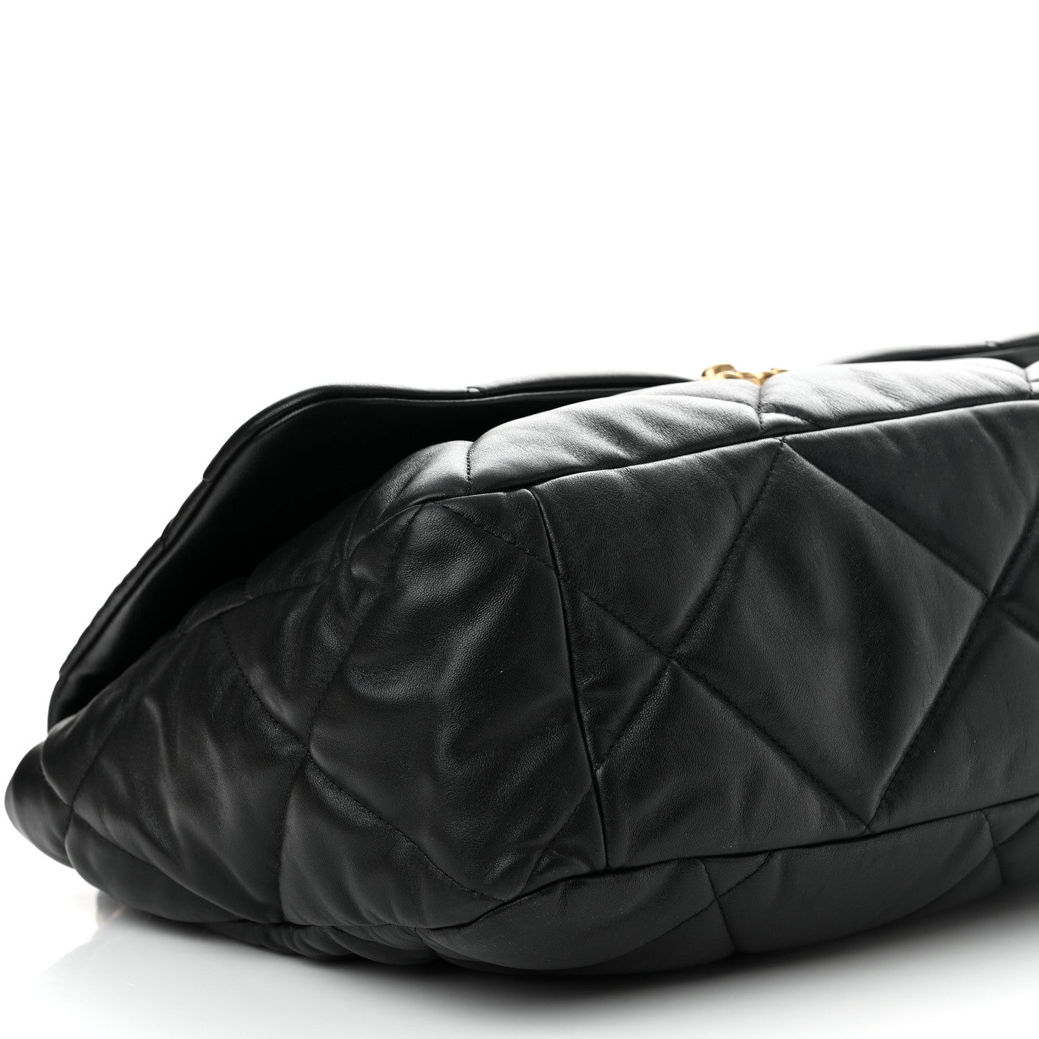 Chanel Lambskin Quilted Maxi Chanel 19 Flap Black 9 of 10