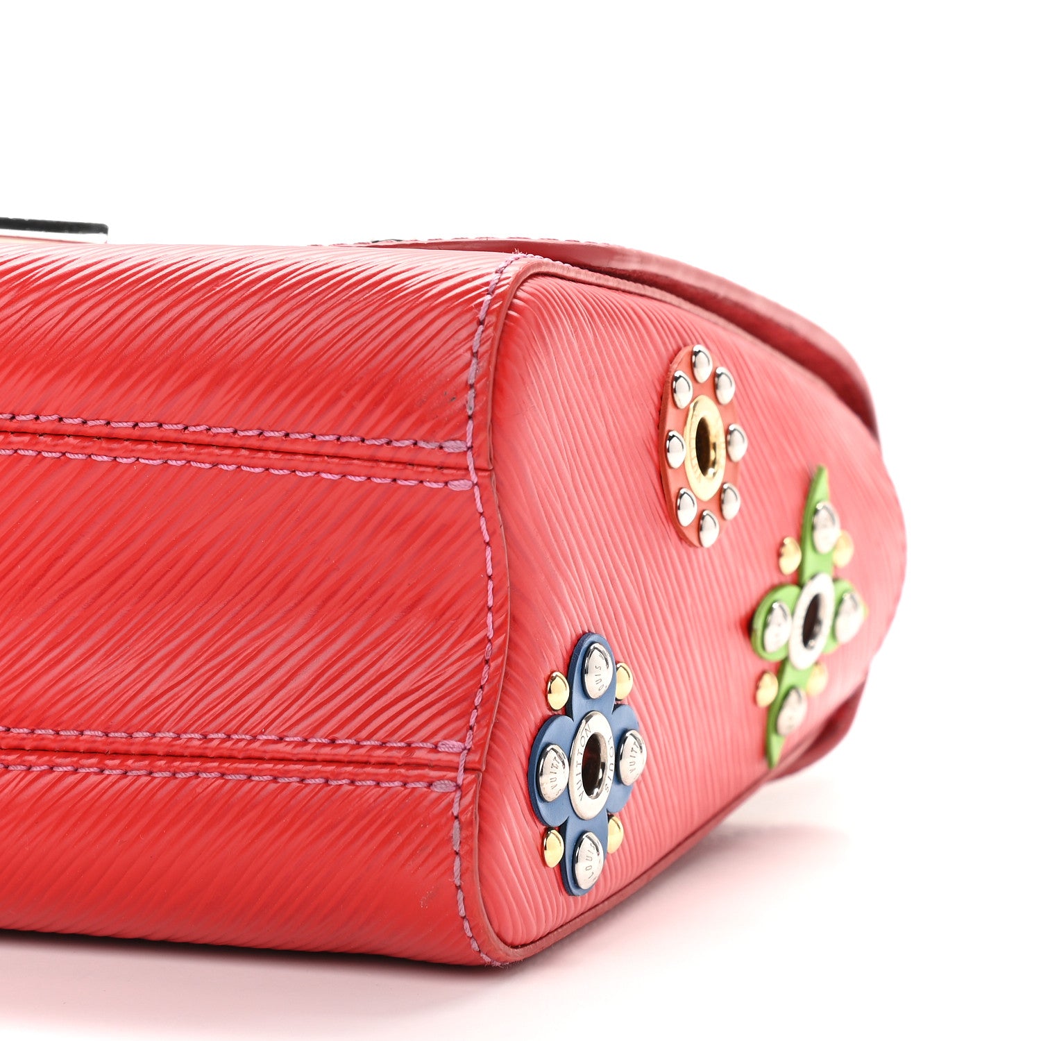 Louis Vuitton Epi Mechanical Flowers Twist Shoulder Bag MM Coquelicot 8 of 9