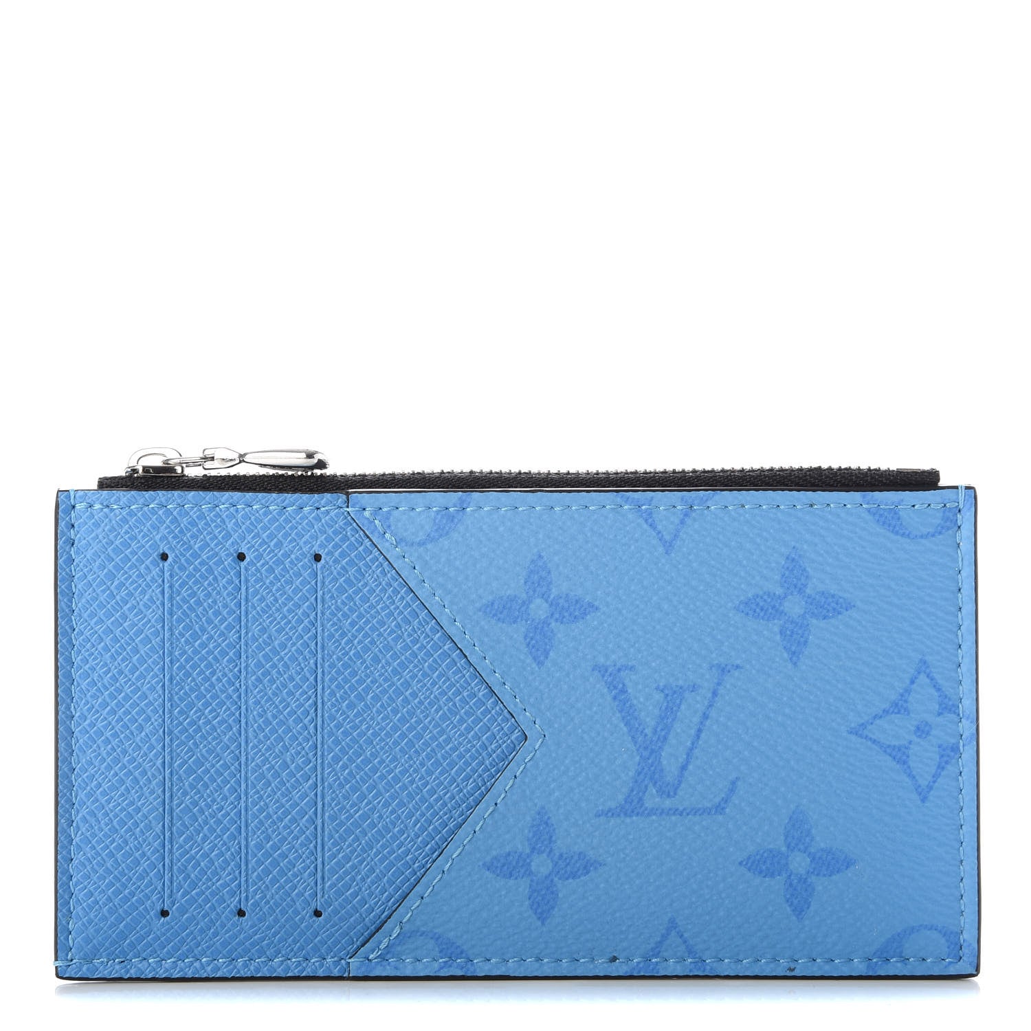 Louis Vuitton Taigarama Coin Card Holder Blue Lagoon 1 of 6