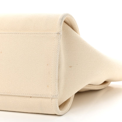 Chanel Canvas Pearl Medium Deauville Tote Ecru Beige 11 of 11