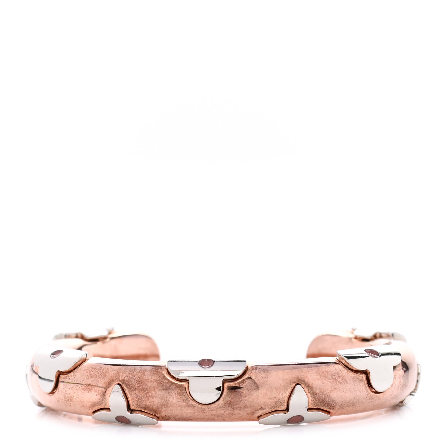 Metal Daily Monogram Bracelet S Rose Gold