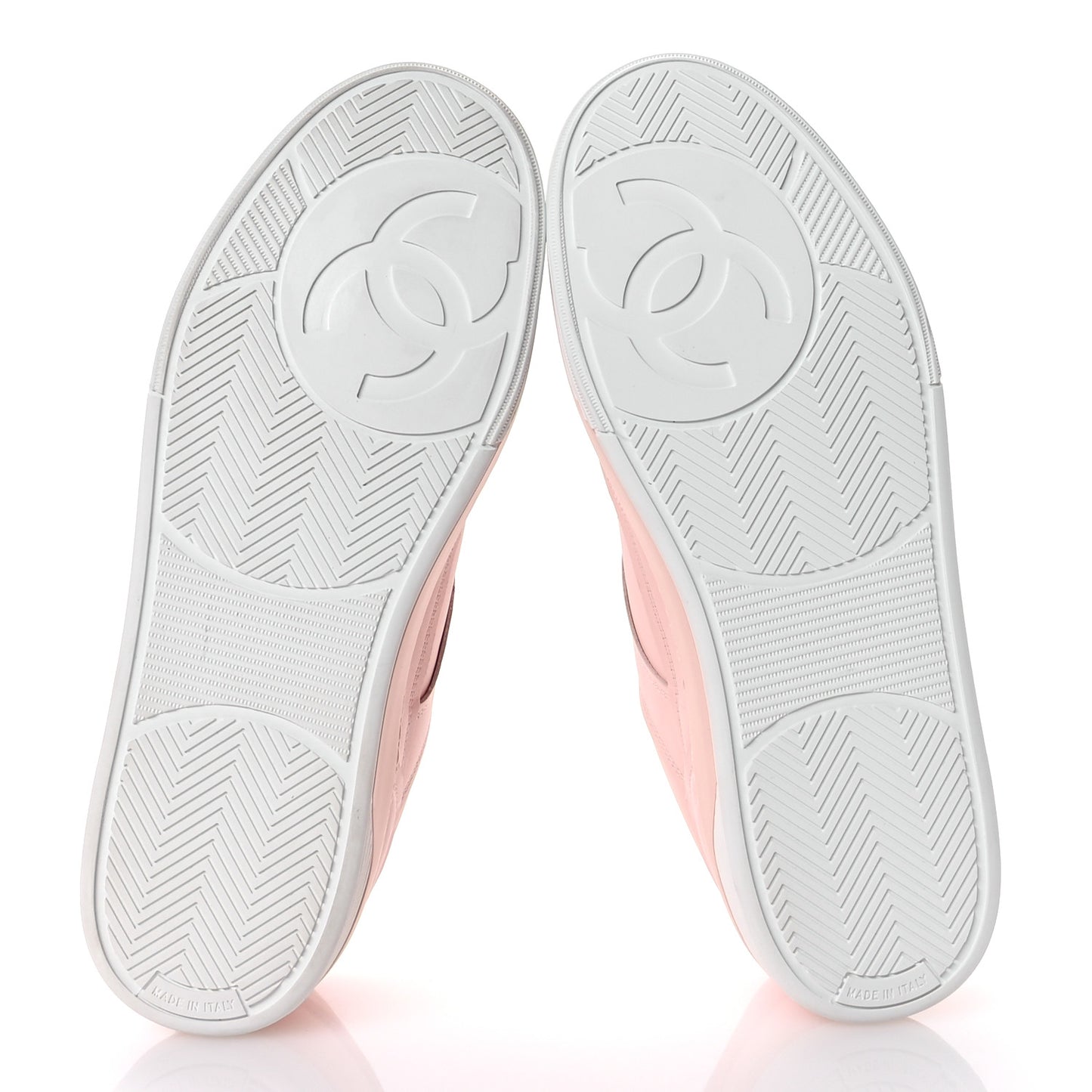 Calfskin CC Womens Sneakers 41 Light Pink