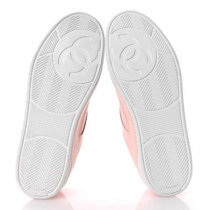 Chanel Calfskin CC Womens Sneakers 41 Light Pink 6 of 9