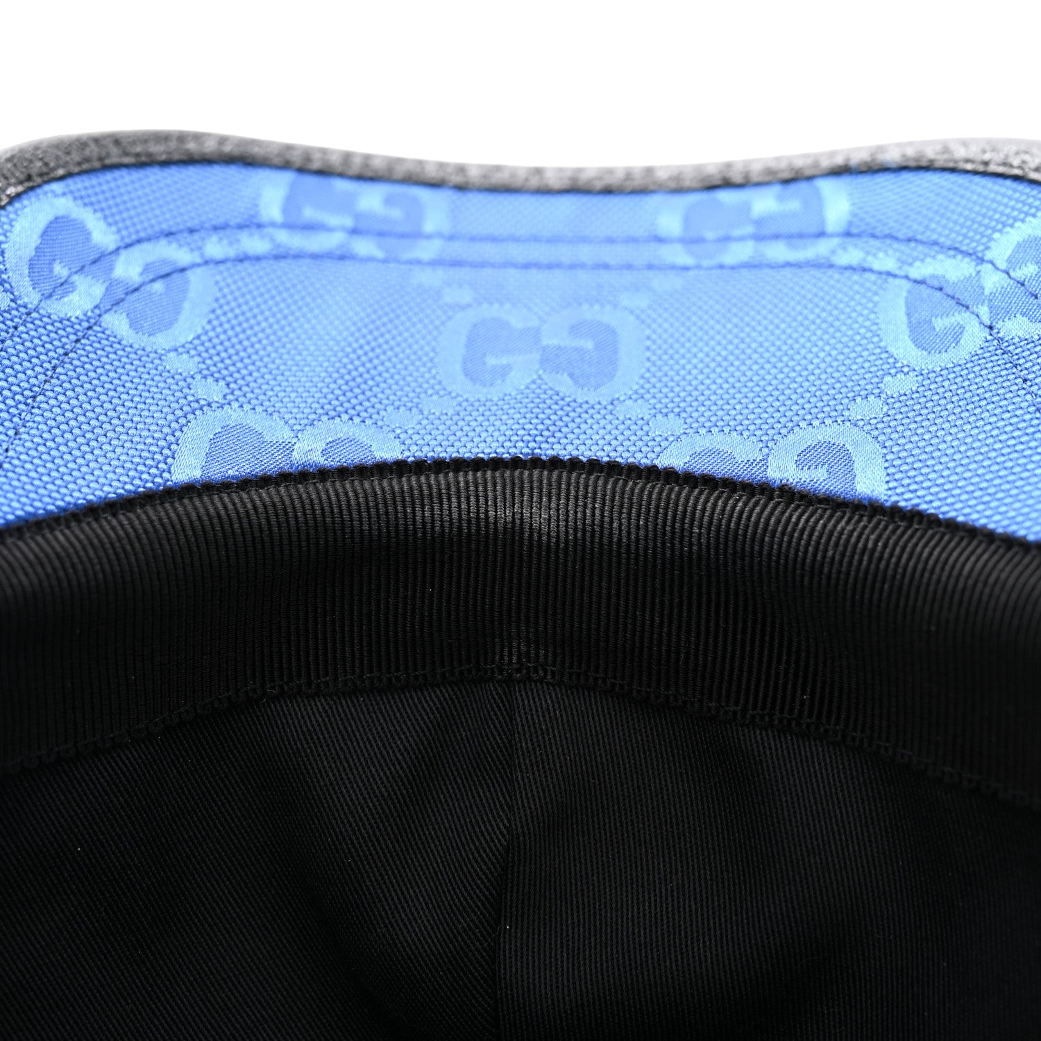Gucci Econyl Nylon Monogram Off The Grid Baseball Hat L Orient Blue Black 10 of 14