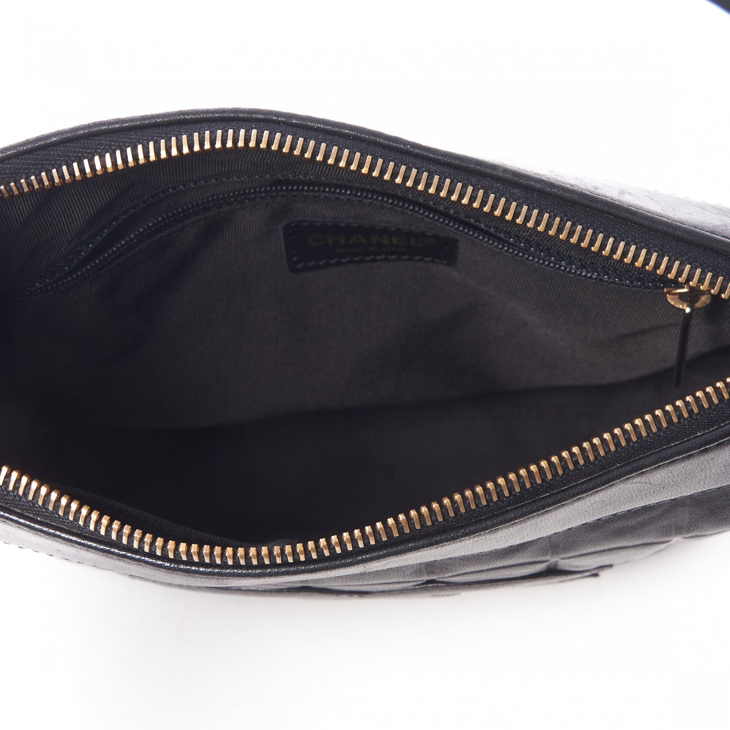 Chanel Lambskin Quilted Small Chocolate Bar Shoulder Bag Black 7 of 9