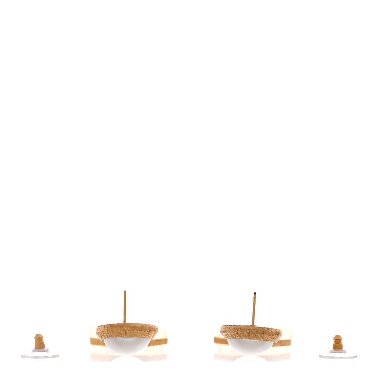 Chanel Pearl CC Tags Drop Earrings Gold 3 of 5