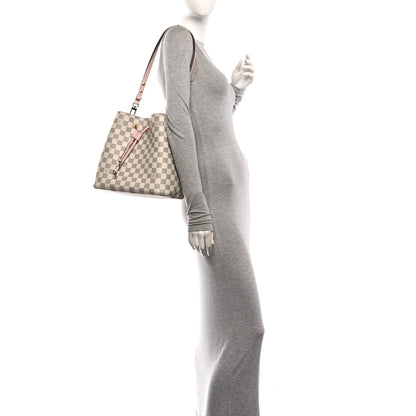 Louis Vuitton Damier Azur Neonoe MM Eau De Rose 2 of 10