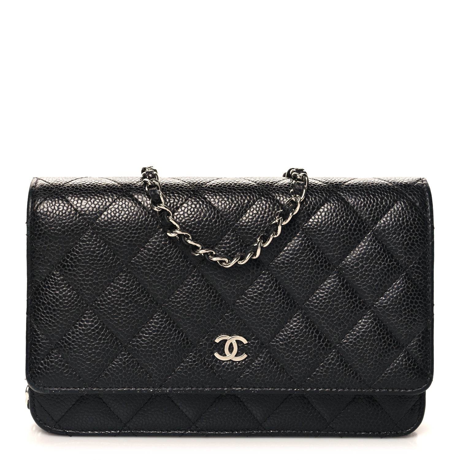 Chanel Caviar Quilted Wallet on Chain WOC Black 1 of 13