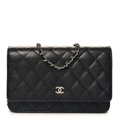 Chanel Caviar Quilted Wallet on Chain WOC Black 1 of 13