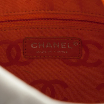Chanel Calfskin Quilted Python Large Cambon Tote White 6 of 20