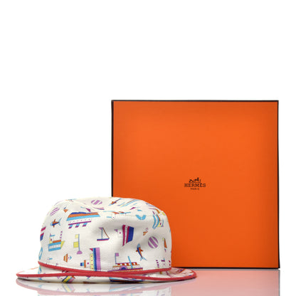 Hermes Canvas Petit Chalutier Bucket Hat 52 Grenadine 7 of 7