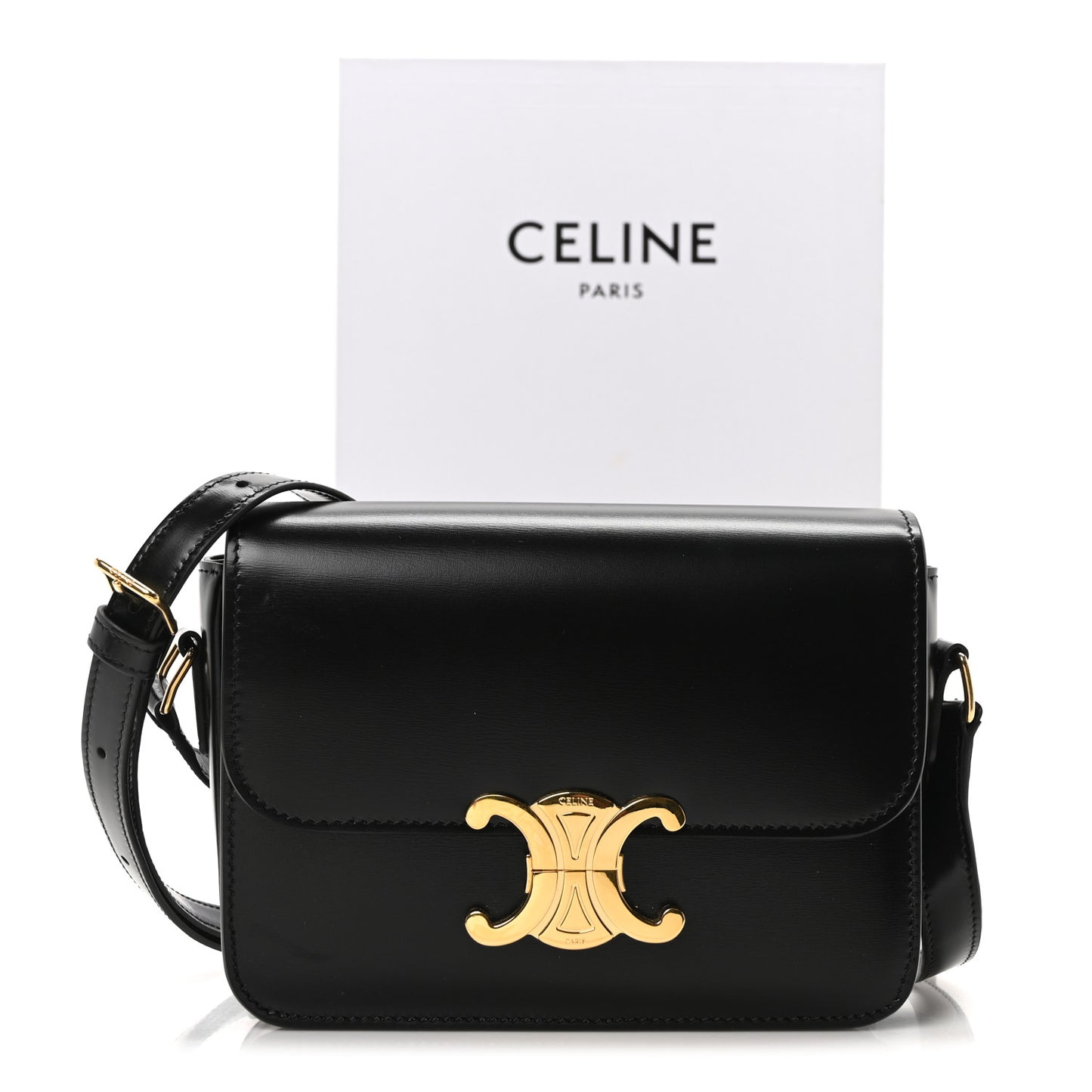 Shiny Calfskin Teen Triomphe Black