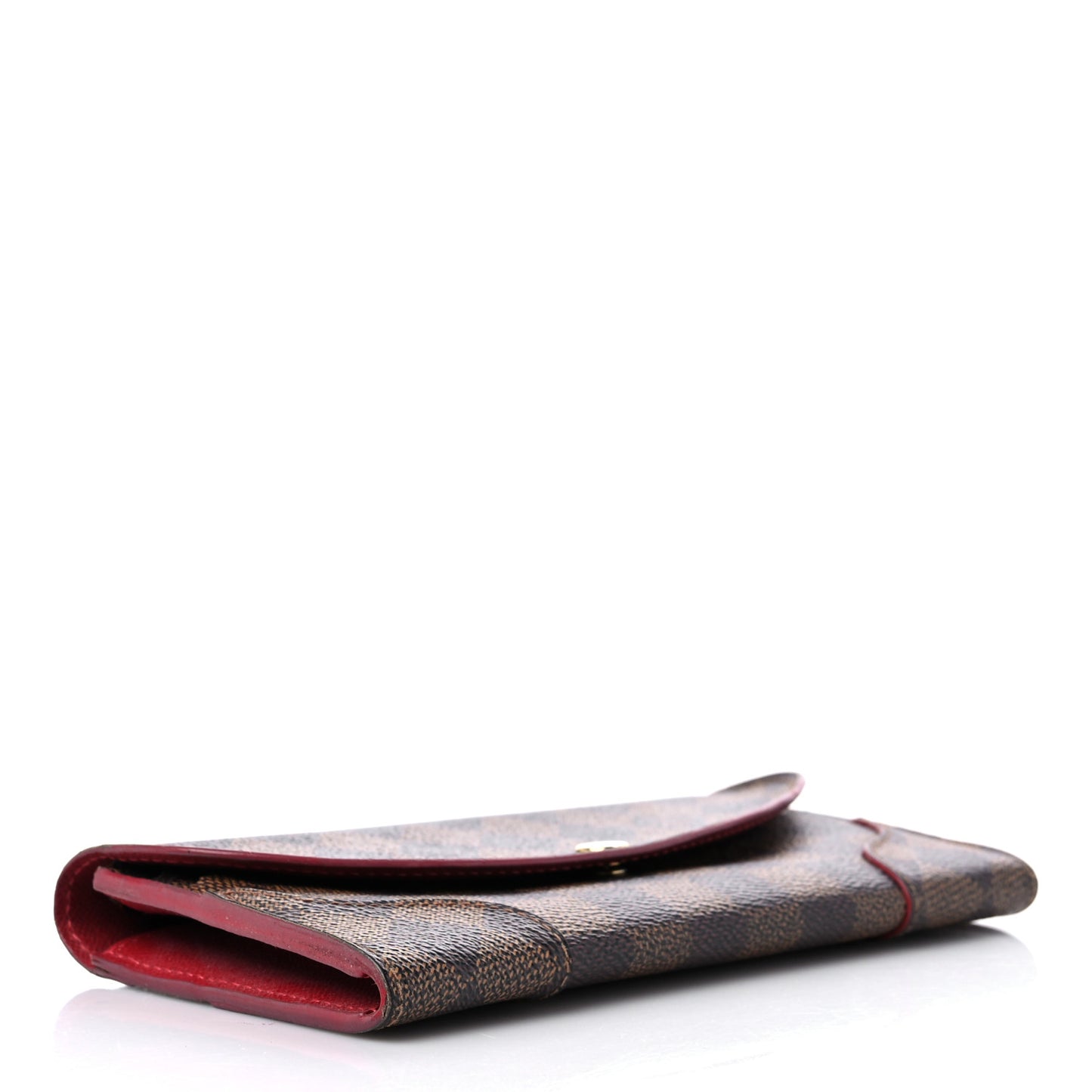 Damier Ebene Caissa Wallet Cherry