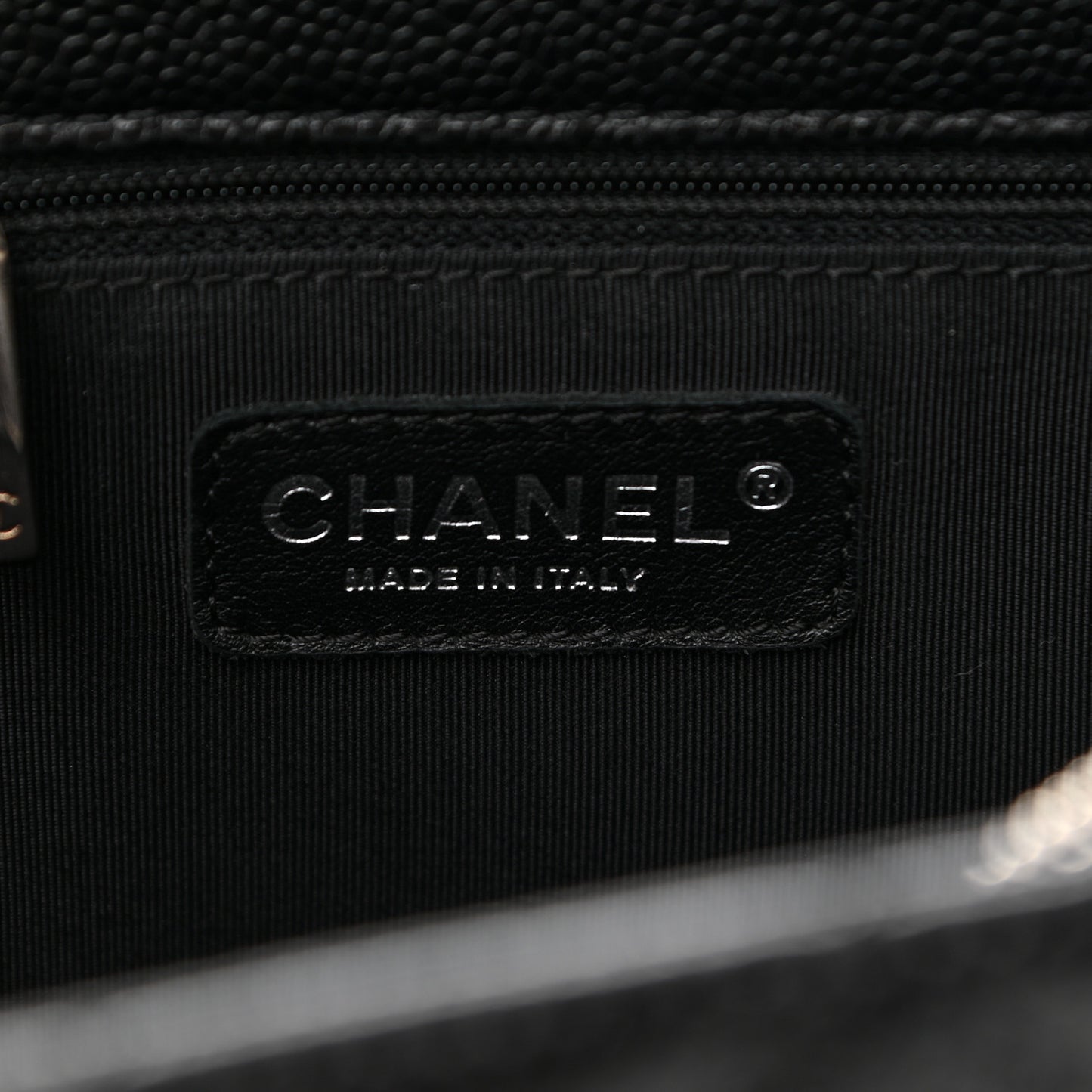 Caviar Quilted Grand Shopping Tote GST Black