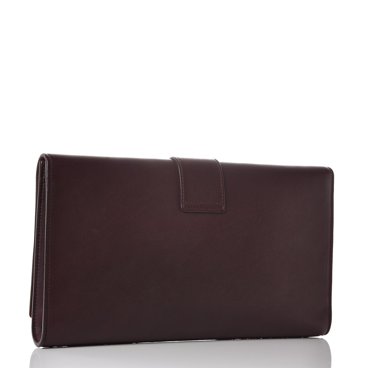 Calfskin Classic Y Ligne Clutch Bordeaux
