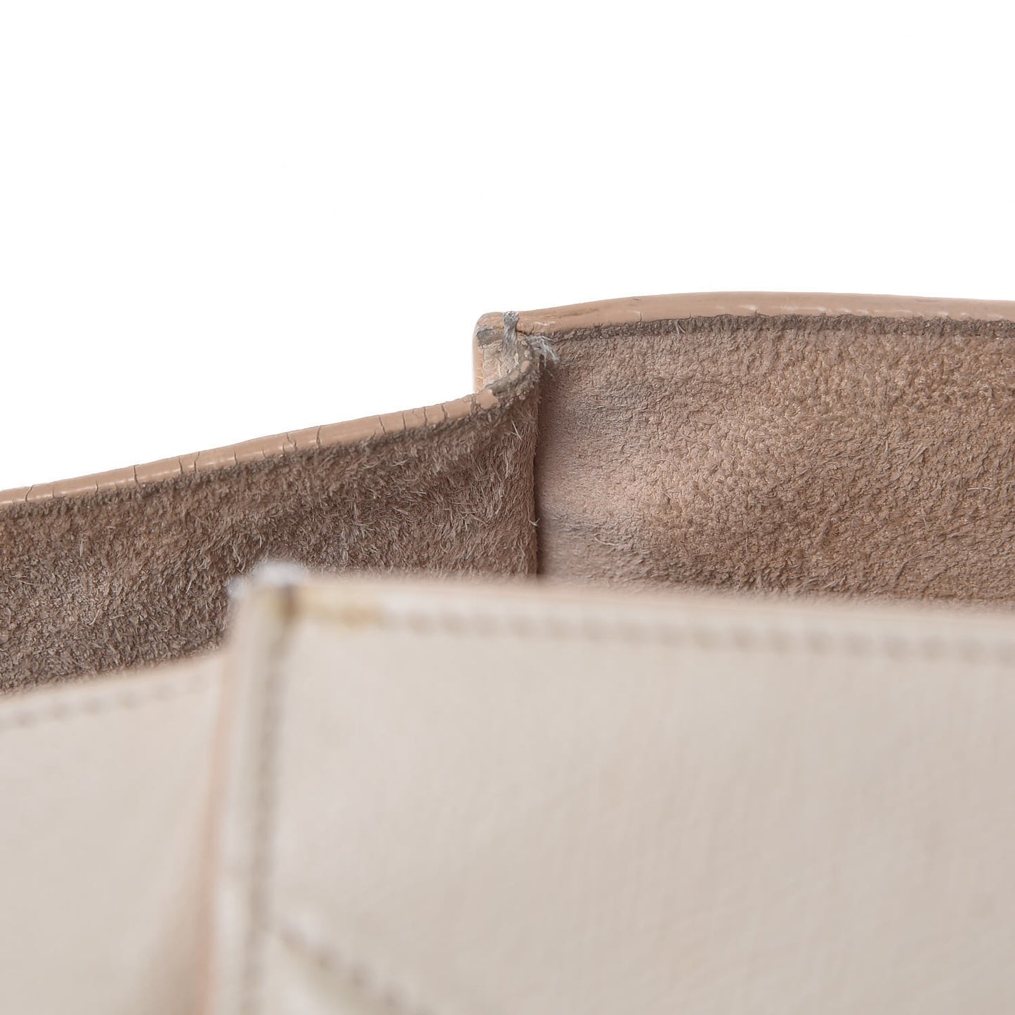 Grained Calfskin Medium Phantom Luggage Cream