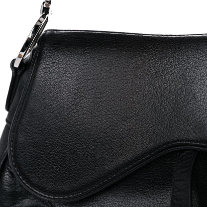 Christian Dior Calfskin Saddle Bag Black 19 of 25