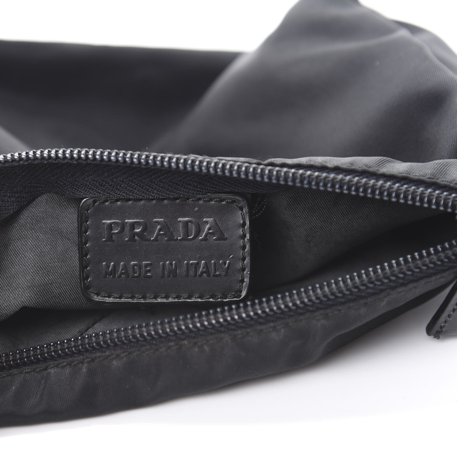 Prada Nylon Vela Cosmetic Pouch Black 6 of 9