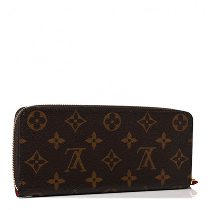 Louis Vuitton Monogram Clemence Wallet Fuchsia 2 of 5