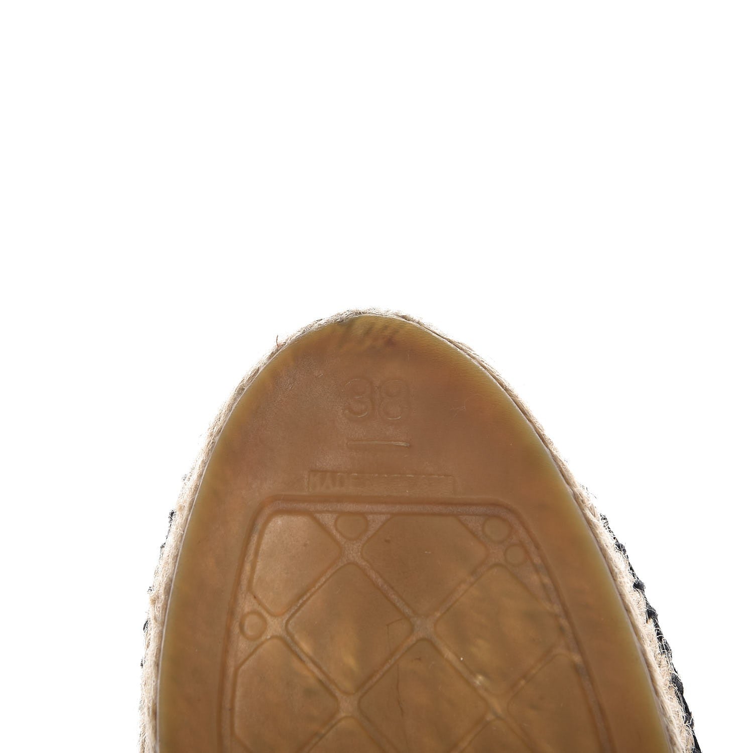 Chanel Lambskin Quilted CC Espadrilles 38 Black 6 of 11