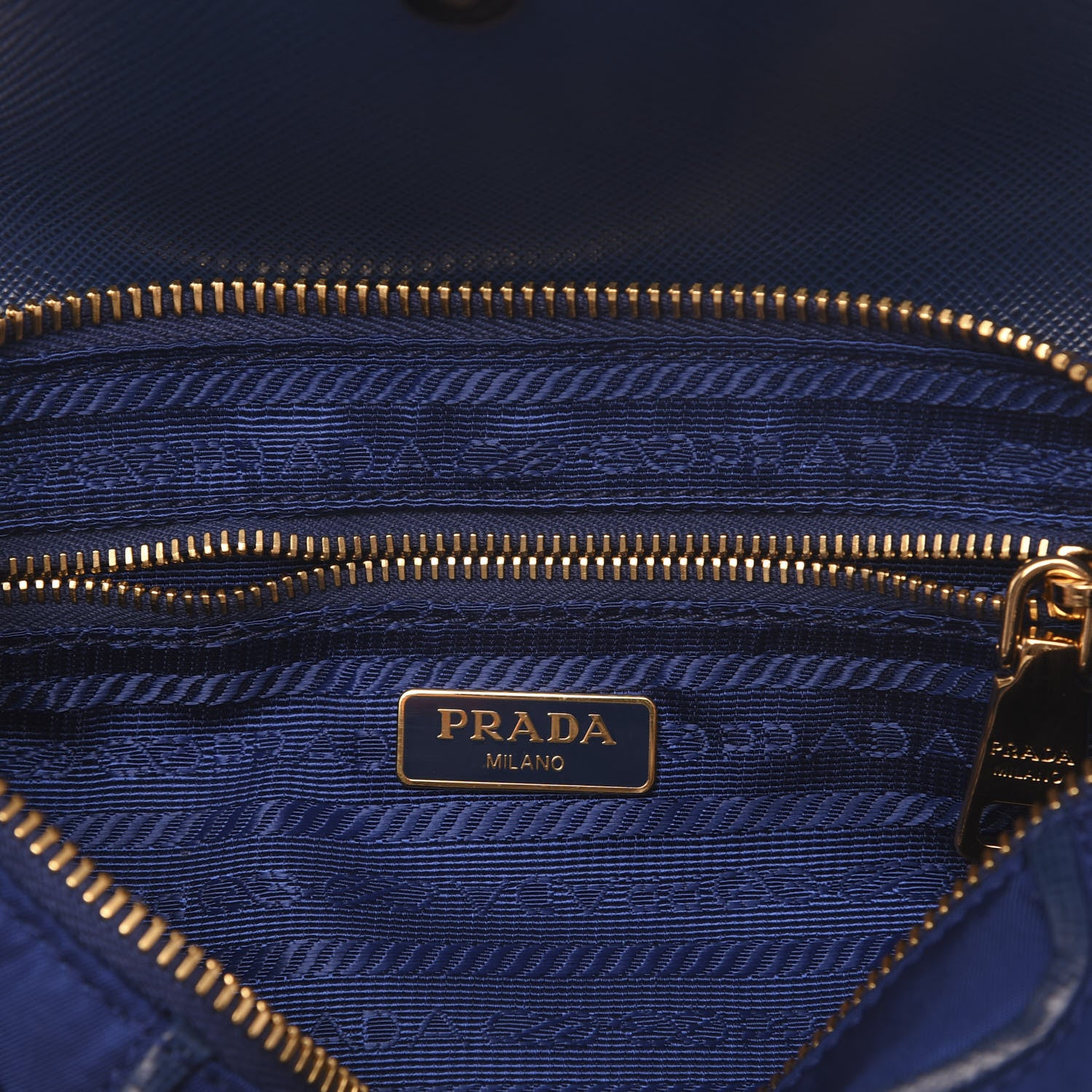 Prada Tessuto Nylon Saffiano Crossbody Bag Bluette 5 of 9