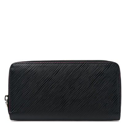 Louis Vuitton Epi Zippy Wallet Black Hot Pink 1 of 13