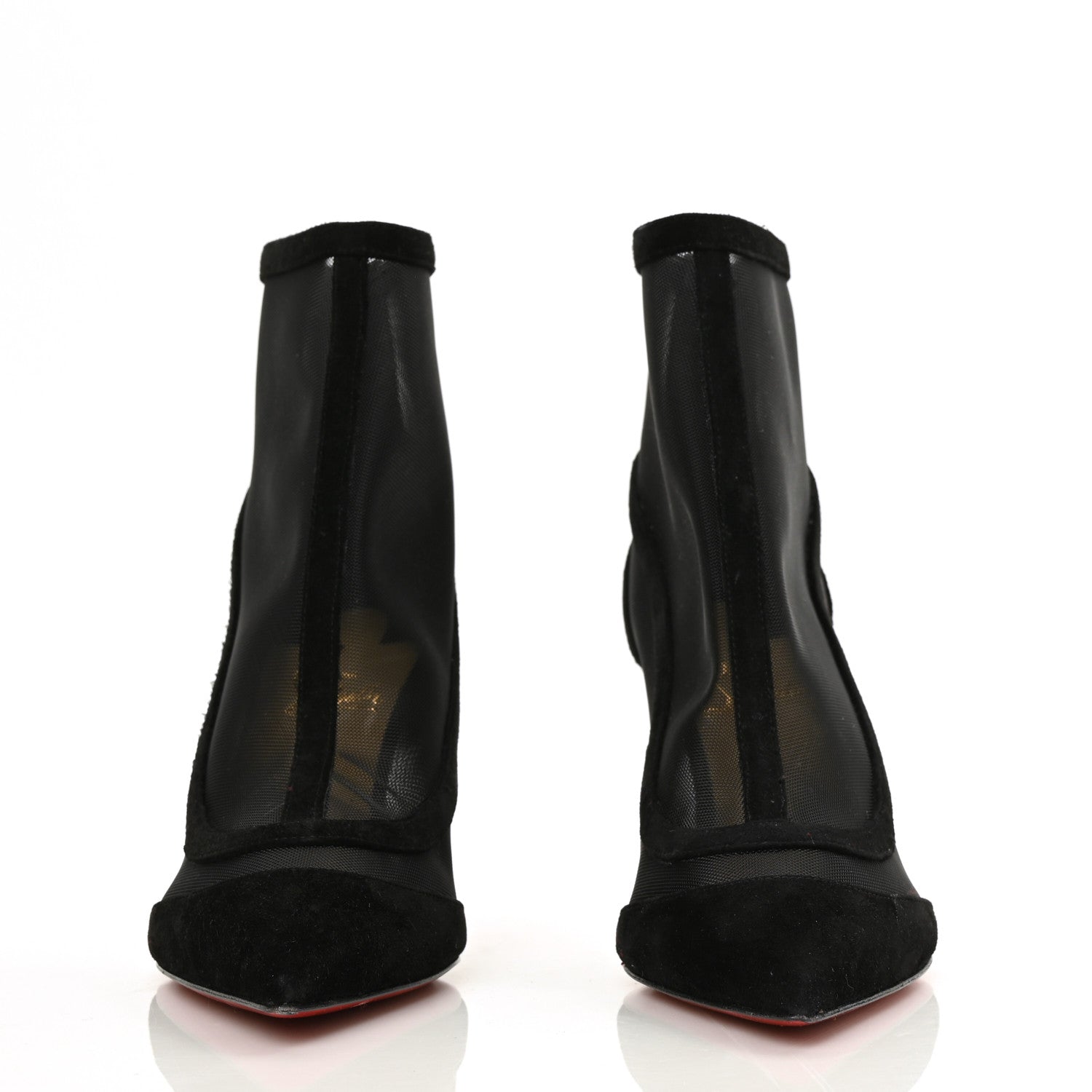 Christian Louboutin Veau Velours Rete Galabooty 85 Bootie 36.5 Black 2 of 6