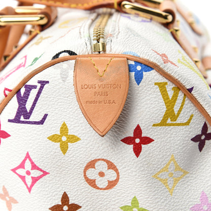 Louis Vuitton Monogram Multicolor Speedy 30 White 13 of 15