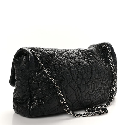 Chanel Vinyl Graphic Edge Flap Black 3 of 10