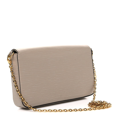 Louis Vuitton Epi Felicie Pochette Chain Wallet Galet 3 of 10