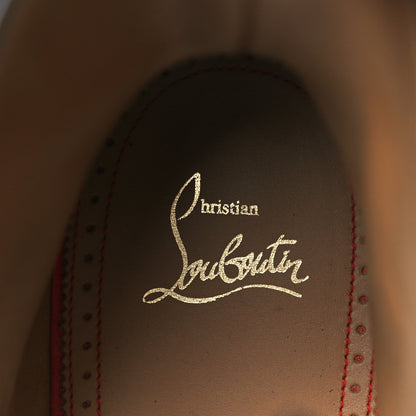 Christian Louboutin Patine Calfskin Mens Ajmone Flat Boots 43 Black 8 of 10