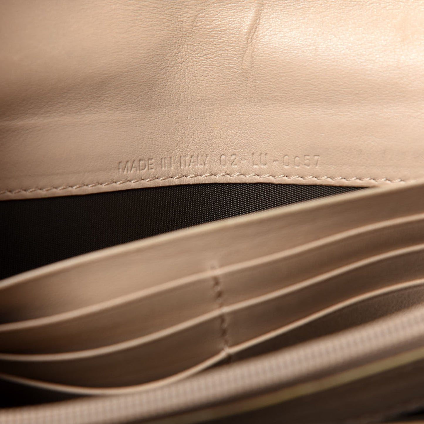Monogram Flap Wallet Beige
