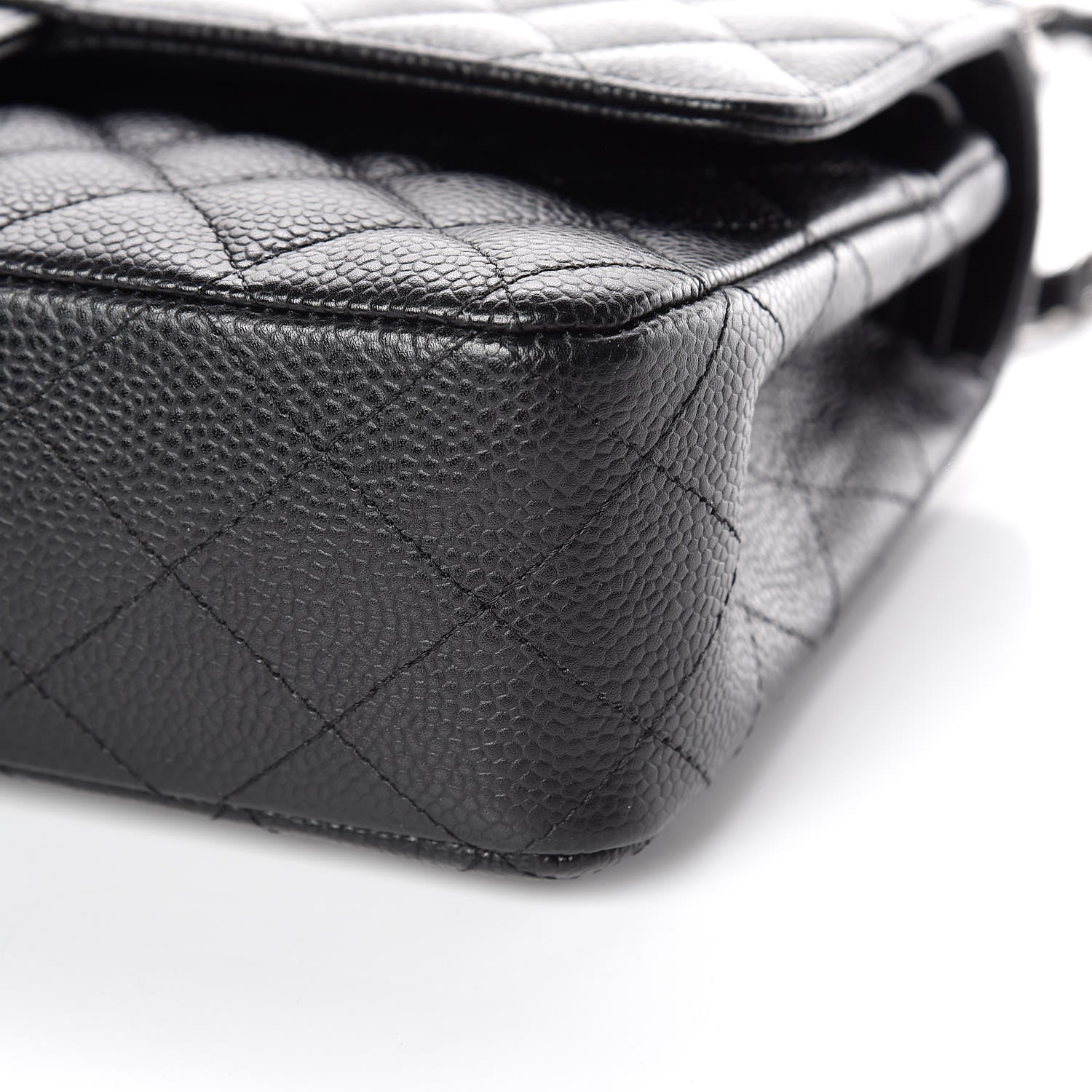 Chanel Caviar Quilted Medium Double Flap Black 7 of 18