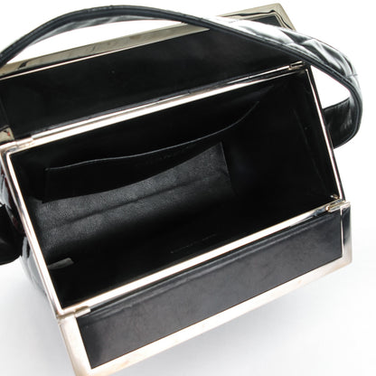 Chanel Patent Quilted Vanity Clutch Black 5 of 8