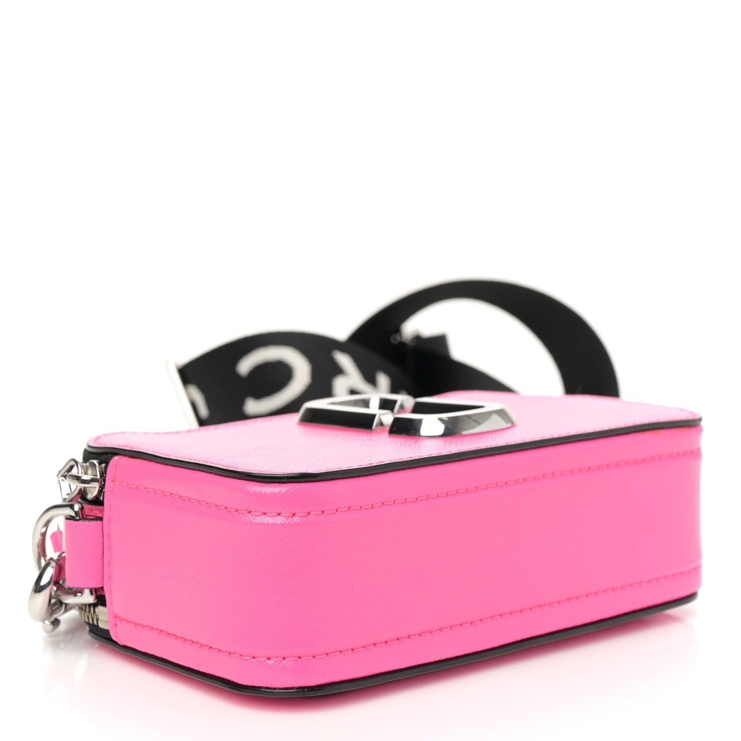 Marc Jacobs Saffiano Small Snapshot Camera Bag Bright Pink 4 of 9