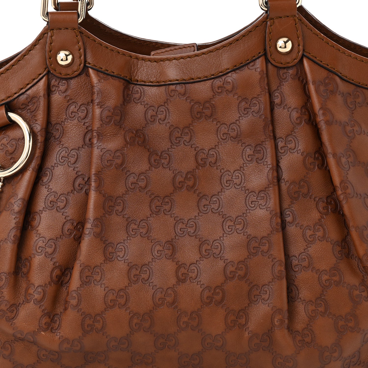 Gucci Guccissima Medium Sukey Tote Brown 8 of 11