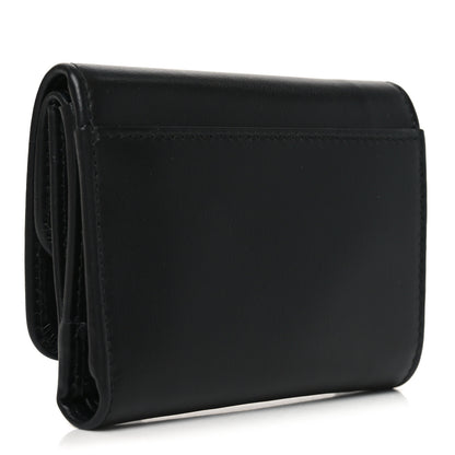 Prada Metal Tri-Fold Compact Wallet Black 3 of 6